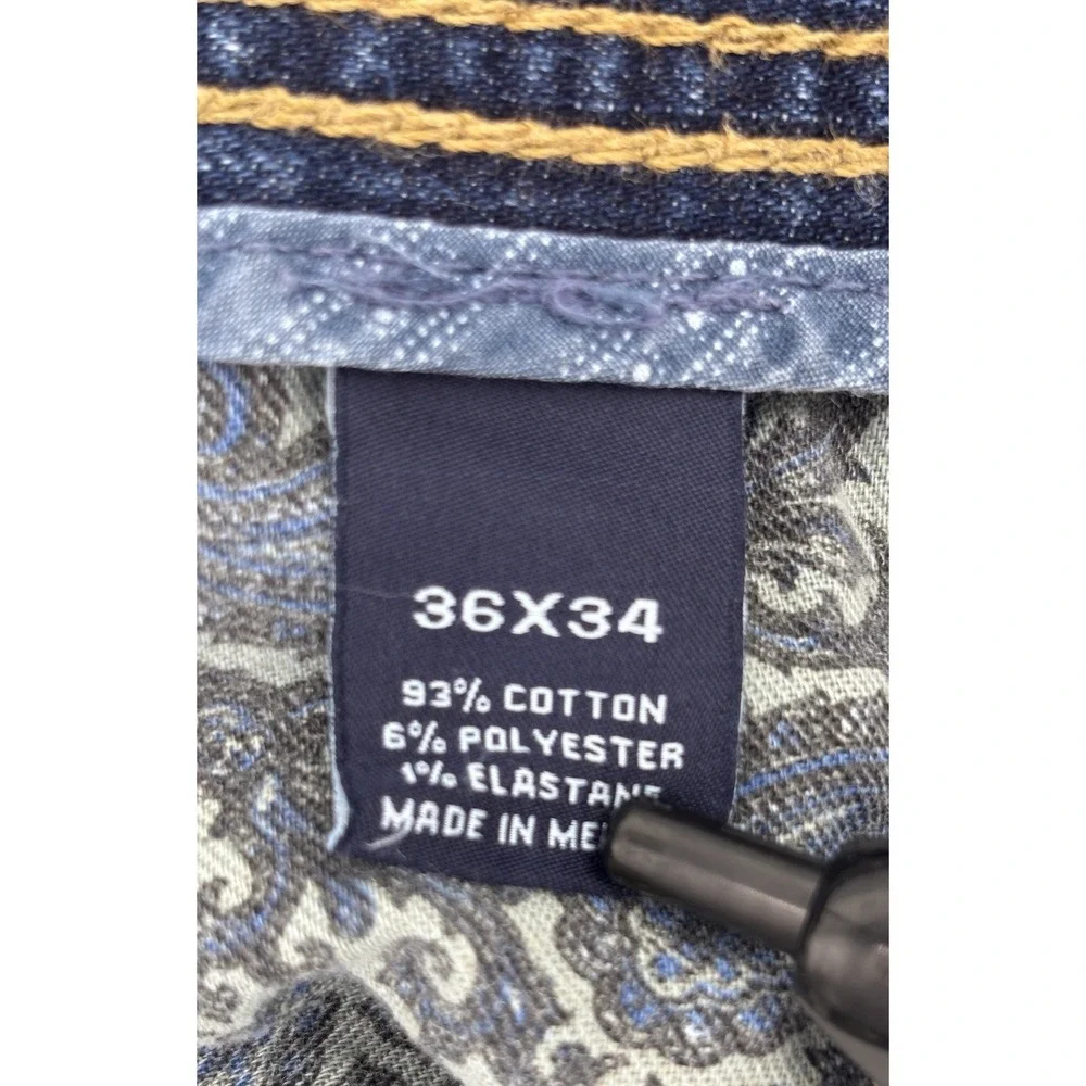 Cremieux Comfort Stretch Men's Jeans 36x34 Straight Leg Blue Denim